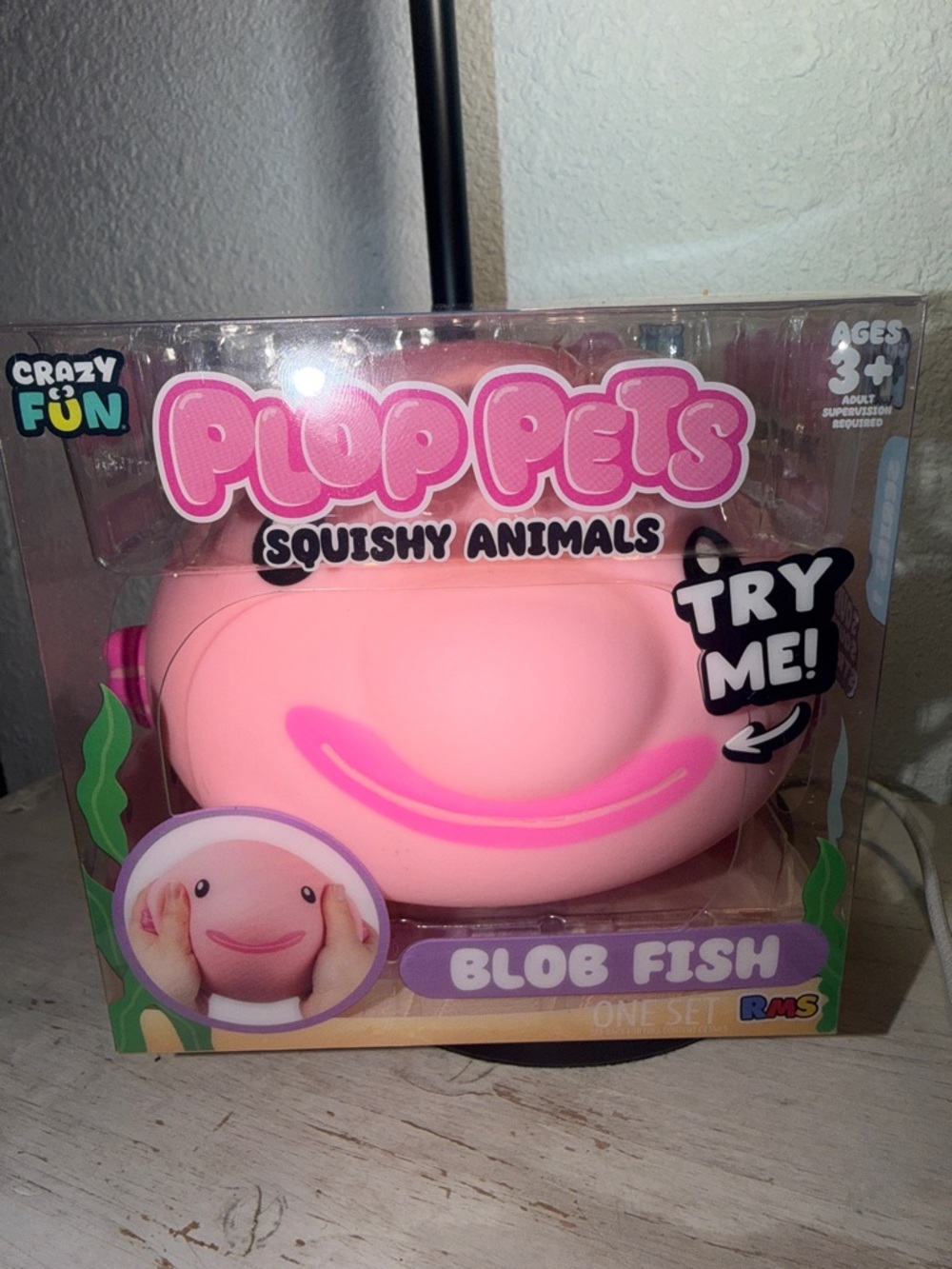 Plup Pets Pink Blob Fish Squishy Animal